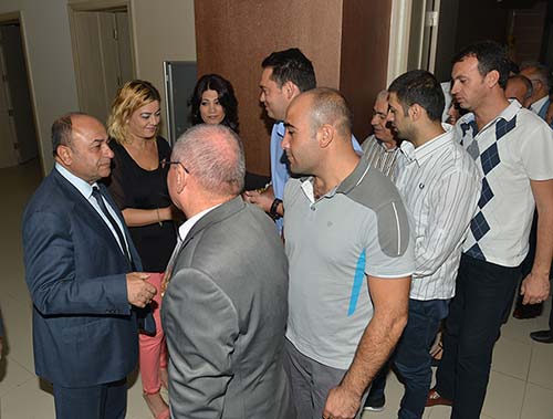 Çiğlide personelle Bayramlaşma