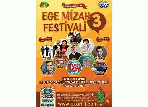 3. Ege Mizah Festivali başlıyor
