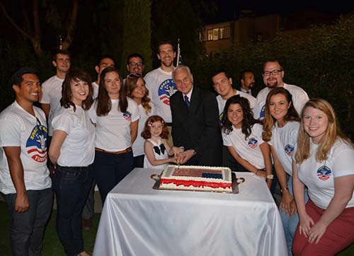 Amerikan Bağımsızlık Gününe Resepsiyonlu kutlama 