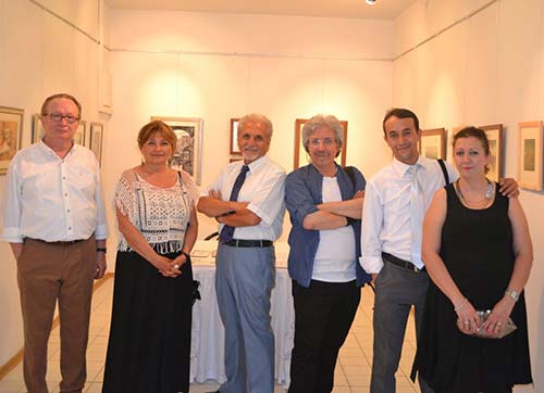 Çeşme Altınyunus Sanat Galerisinde 4 usta ressamın sergisi açıldı