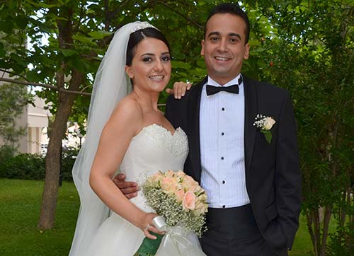 Ufuk ile Dicle evlendi 