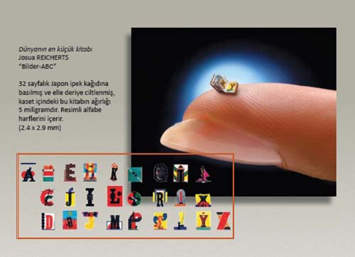 Dünyanın en küçük kitabı ve en hafif kâğıdı Egede sergileniyor 