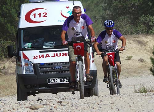 Bisikletle  15 günde 940 kilometre