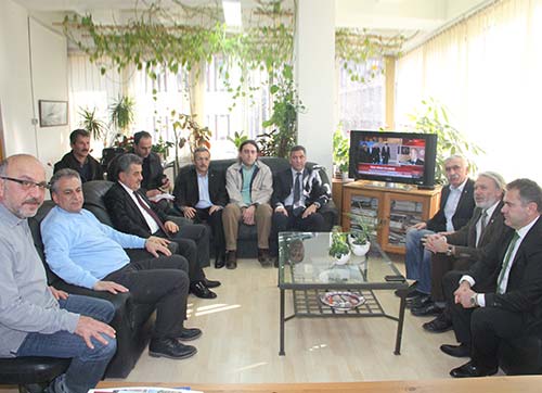 CUMHURİYET GAZETESİNE DAYANIŞMA ZİYARETİ