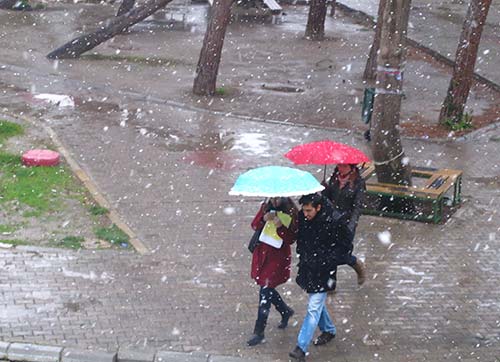 İzmir kara kavuştu