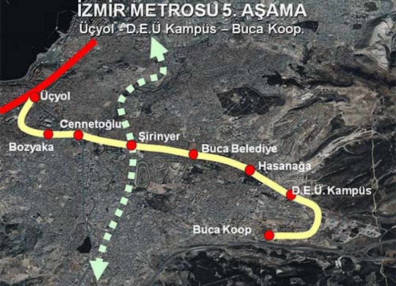 Buca Metrosunun proje ihalesi için 5 firma yarıştı