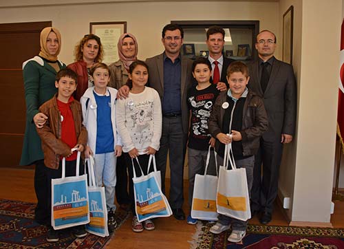 SÜPER ÇOCUKLARDAN BAŞKAN GÖNENÇE TEŞEKKÜR ZİYARETİ