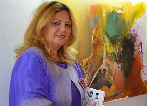 KEDİ VE KADIN RESİMLERİ SERGİSİ