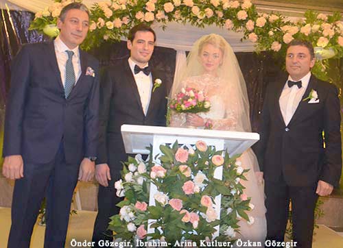 İbrahim ile Arina evlendi