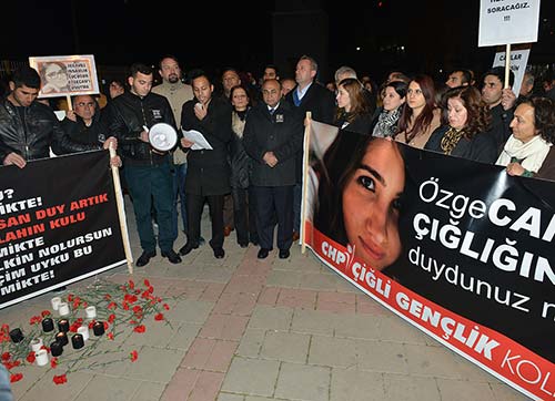 ÇİĞLİ ÖZGECAN İÇİN YÜRÜDÜ