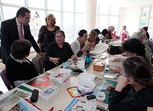 Altındağ ve Çamdibili kadınlara el sanatları kursu