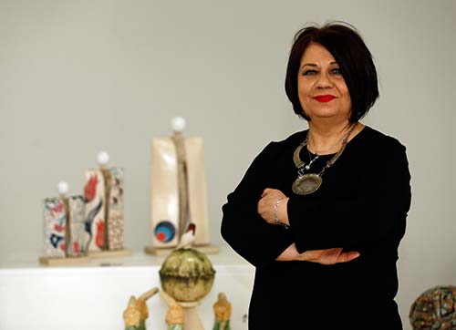 Şiddete tepki seramikle dile geldi