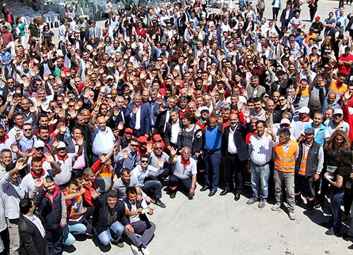 1500 çalışanla 1 Mayıs yemeği