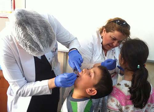 Öğrencilerin Dişleri Koruma Altında