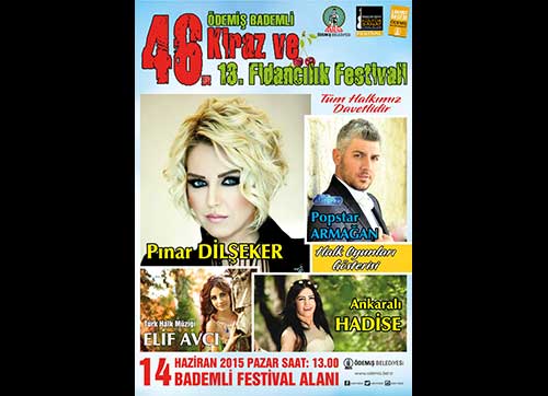 Ödemiş Bademli Kiraz Festivali Pazar günü