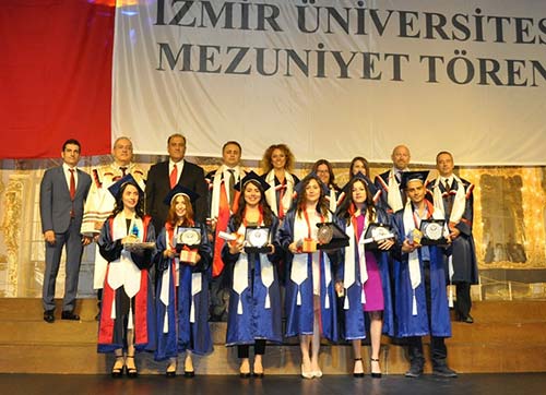 İzmir Üniversitesinde mezuniyet gururu