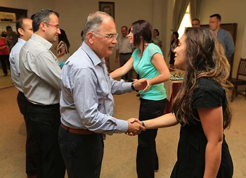 Başkan Bakıcı belediye personeliyle bayramlaştı