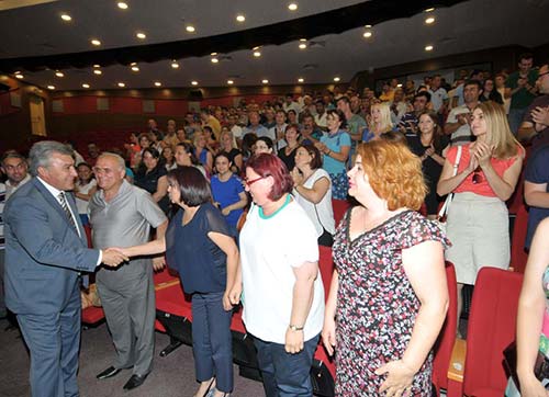 Güzelbahçede bayramlaşma