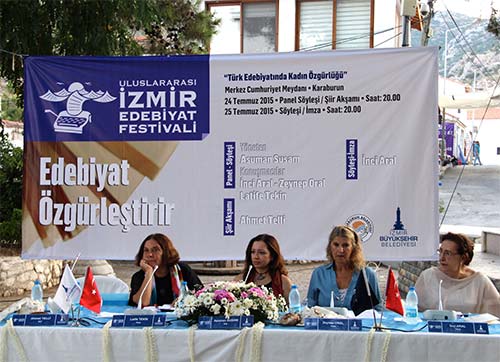 Üç kadın yazar Karaburunda buluştu