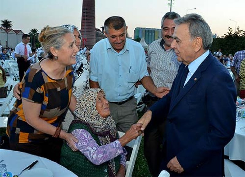 Başkan oğlumu görmeye geldim