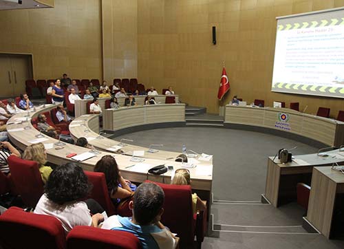 Belediye personeline iş sağlığı eğitimi