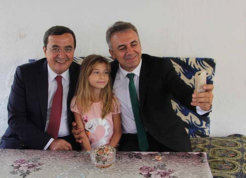 Batur ve Çiftçiden Bayram ziyaretleri