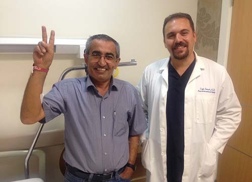 Güneş çarptı kurtuldu