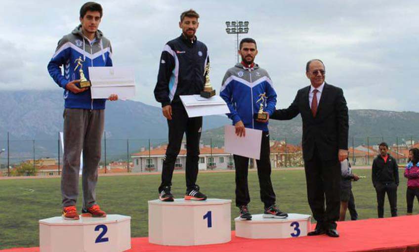 Egeli  milli atlet  Levent Ateş birinci oldu