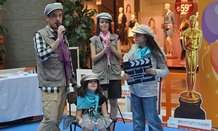 Minik sinemacılar Optimum'da