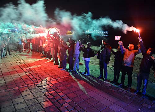  Hıdrellez ateşini yaktı, laiklik zincirine katıldı