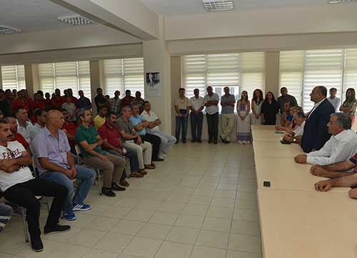  BAŞKAN HASAN ARSLAN PERSONELLE BAYRAMLAŞTI