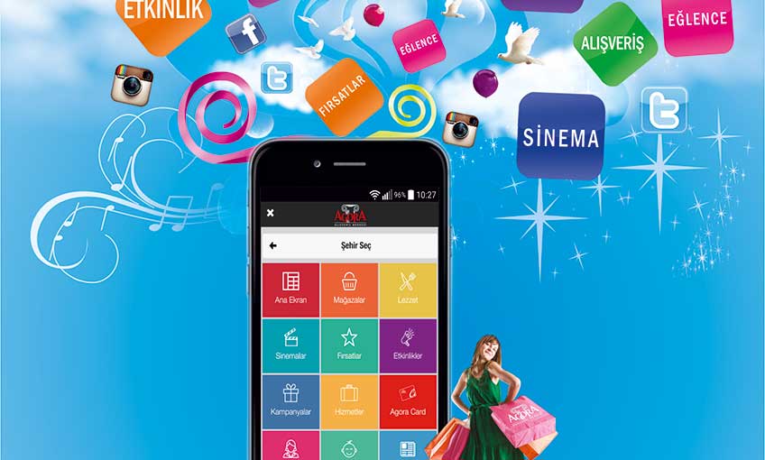 Agora AVM, mobil uygulaması ile herşey elinizin altında!