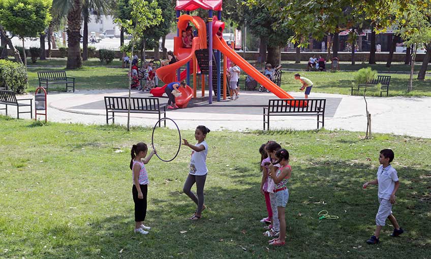 Çamdibi Atatürk Parkı yenilendi