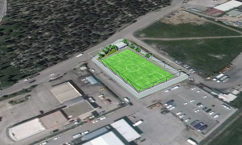 Işıkkent’e de futbol sahası