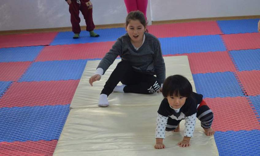 Bostanlıspor’da minik Japon cimnastikçi…