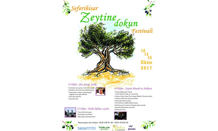 Seferihisar’da “Zeytine Dokun” Festivali