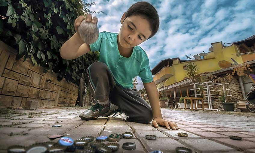 Taş ve insan ilişkisi fotoğrafa yansıdı