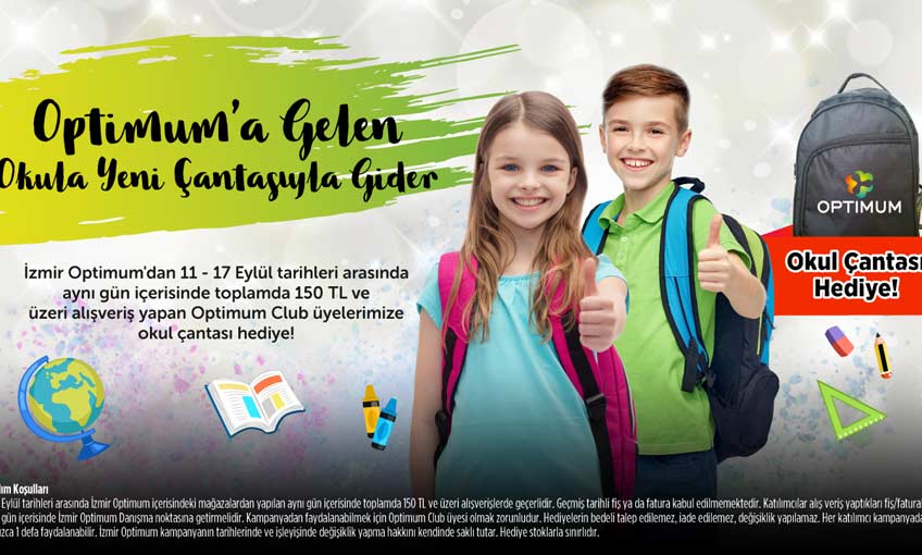 Optimum'dan Miniklere Okul Hediyesi