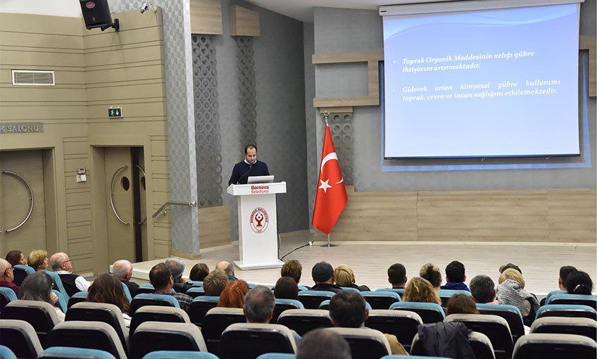 Çiftçilere solucan gübresi üretme eğitim verildi