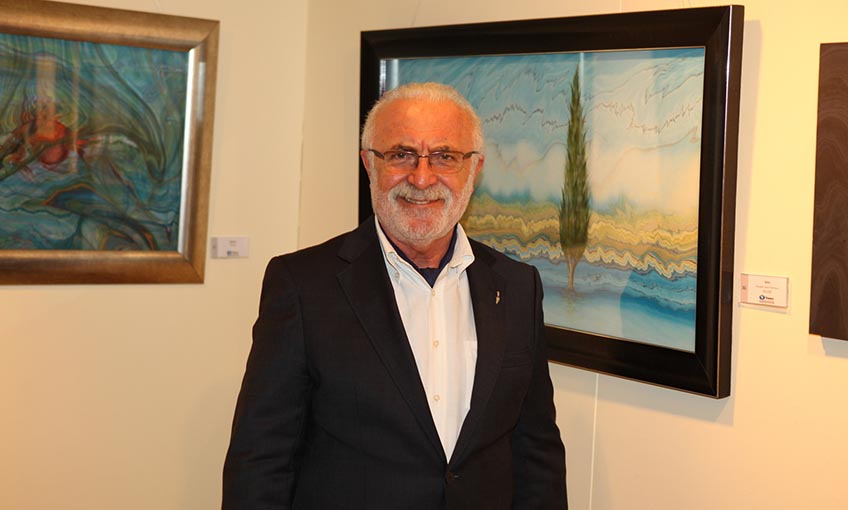 Hikmet Barutçugil’in Ebru Eserleri ile Selçuk Yaşar Sanat Galerisi’nde...