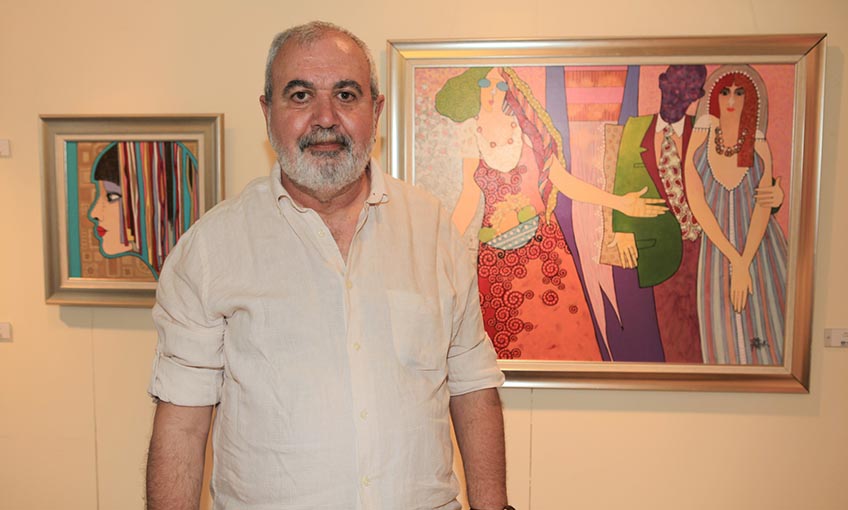 Ressam Tunç Tanışık, Selçuk Yaşar Sanat Galerisi’nde sanatseverlerle buluştu.