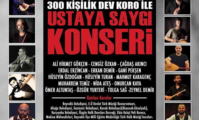 Bayraklı’da ‘Ustaya Saygı’ konseri