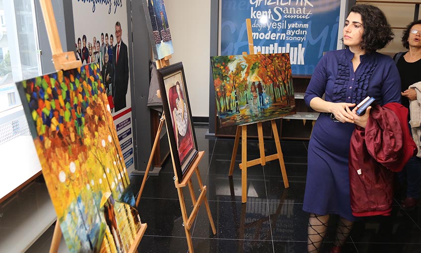 Kursiyerlerden muhteşem sergi