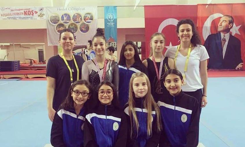 Bornovalı cimnastikçilerden 3 madalya daha