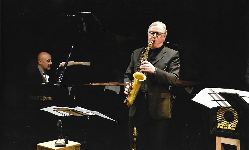 Saksafon ve piyanonun büyülü beraberliği festival sahnesinde