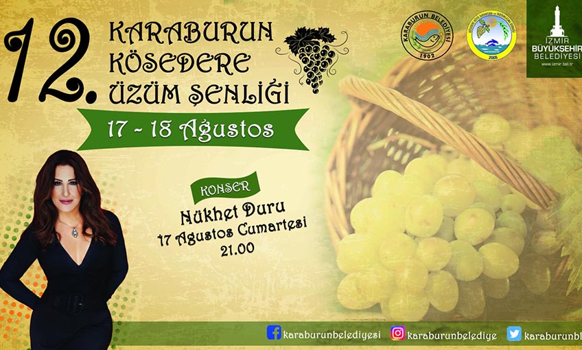 Kösedere Üzüm Şenliği’ne 12’inci kez merhaba!