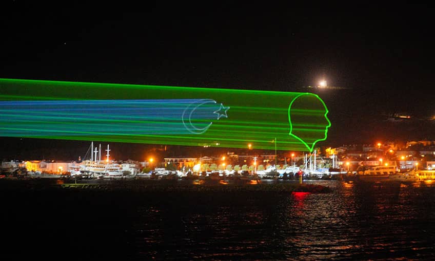 Atatürk’ün Silueti Ayvalık’ta