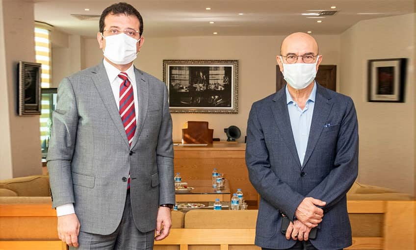 İmamoğlu'ndan Soyer'e geçmiş olsun ziyareti