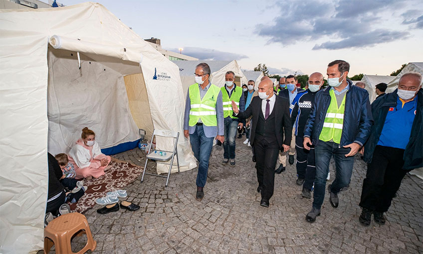 Son çadır da kaldırıldı