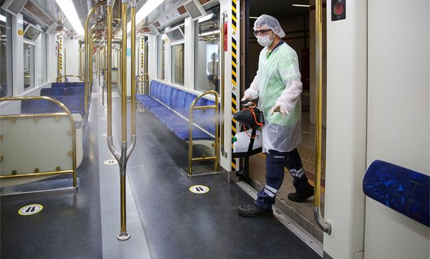 günde 491 kez dezenfeksiyon